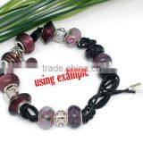 925 Sterling Silver End Tips Real Leather Lariat Necklace100cm thumbnail-2