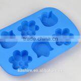 Wholesale High Quantity Eco-friendly Plum Blossom Shape Silicone Chocolate Mould,soap Mold,diy Cake Mould thumbnail-1