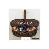 Wicker Basket/willow Basket/gift Basket thumbnail-1