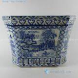 D34.5CM Blue and White Planter thumbnail-1