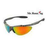 Large Camber Frame Polarized Cycling Sunglasses , UV400 Lens Riding Eyewear thumbnail-1
