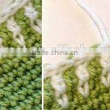 Crochet Farm Hat With Picket Fence Border Baby Diy Handmande Hat Sets thumbnail-5