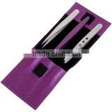 3 Pcs of High Quality Tweezers With Private Label Offered/ Professional Tweezers Set