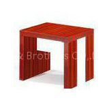 Red Modern Wood Coffee Tables Rectangular Panel Leisure Design
