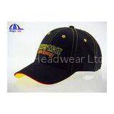 OEM Cotton Custom Baseball Caps With Contrast Sandwich and Eyelets , Fashion Baseball Cap