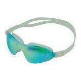 Green UV Protect Anti Fog Swimming Goggles With PC Lens Silicone Gasket thumbnail-1