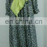 Long Sleeve Muslim Dress for Woman,chiffon Maxi Dress With Belt thumbnail-5