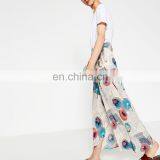 Latest Long Skirt Design Ladies Chiffon Traditional Long Skirt thumbnail-3