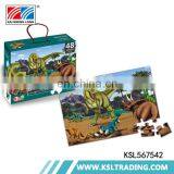 OEM 500pcs hot selling intelligence 48 pieces kids diy jigsaw puzzles manufacturers