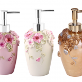 300ml Creative Garden Soap Liquid Lotion Shower Gel Bottle Sub-bottle Hotel Bathroom Supplies Resin Bottle Body Beautiful Gift thumbnail-5