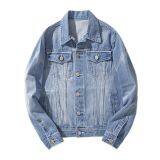 Classic Blue Jean Jacket OEM Biker Jacket Men thumbnail-1