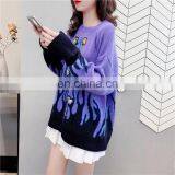 DiZNEW Custom High Quality Thick Winter Ladies Wool/Cotton Women Jacquard Sweater thumbnail-4