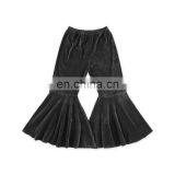 Posh Girl Burgundy Velvet Bell Bottoms Children Pant Kids Flare Pants thumbnail-3