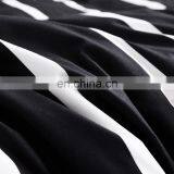 Home 4 Piece Microfiber Bed Sheet Set Striped Pattern Comforter Bedsheet Comforter Set for Hotel thumbnail-4