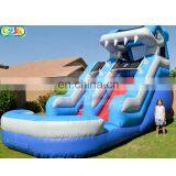 shark wet clearance small bouncy commercial inflatable water slide