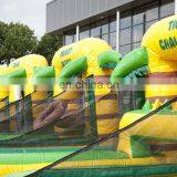 Jungle Themed Inflatable Carnival Game Set Big Mouth Baseball Basketball Hoverball Games For Events thumbnail-2