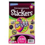 removable paper word sticker book