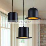 Популярный современный шляпный дизайн лампы и люстры, стильная подвесная лампа для гостиной