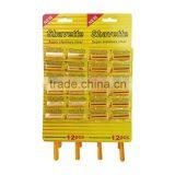 D206 24pcs Hanging Card Package Twin Blade Disposable Razor