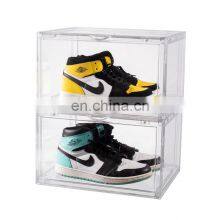 Clear Nike Sneaker Crates Display Shoe Boxes Shoe Storage Box Acrylic Transparent Sneaker Box Stackable thumbnail-1