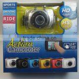 60fps hd 720p Mini dv Sports Waterproof Camera With 2.0inch Touch Screen thumbnail-6