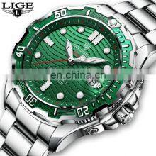 LIGE 6811 Men Watch Automatic Mechanical Watches Steel Waterproof Watches Men Wrist Military