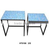 New Design Glass Mosaic Small Table for Plant Stand 2/S thumbnail-1