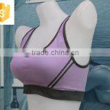 High Quanlity Fashion Stretch Breathable Cheap Simple Wholesale Sport Bra Sexy thumbnail-3