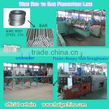 wire peeler and straightener uncoiler and coiler machine line