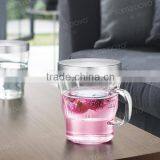 Samadoyo Elegant 350ml Glass Tea Mugs With Glass Deeper/ Filter/ Infuser on Sale thumbnail-1