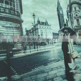 England Style Printed Pattern Pvc Leather for Bags Guangzhou Leather Manufacturer