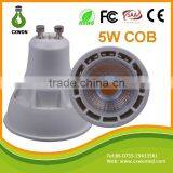 2015 New Arrival COB Gu10 5w True White 6000k Warm White 3000k Ceiling Spot Light