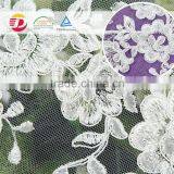 Wholesale High Quality White Cotton Lace Embroidery Fabric for Dress New Design thumbnail-2