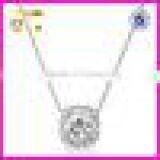 2016 New Arrived 925 Sterling Silver Chain Necklace With Crystal thumbnail-1