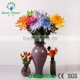 Оптовая продажа многоцветных латексных искусственных ПУ-цветов, хризантем, букетов с реальным ощущением для свадебного украшения и выставки цветов 2016 года thumbnail-4