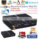 Smallest Barebone Fanless Mini PC USB3.0 With Intel Pentium N3510 Quad Core Computadores Opera Mini Free Download Nettop PC