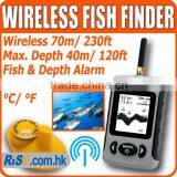 Wireless Sonar River Lake Sea Contour Thermometer C/F Fishfinder Fish Finder