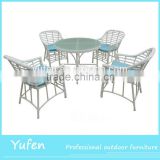 Cheap rattan cafe tables and chairs used