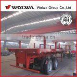 High Quality Flatbed Semi Trailer for Carrying One 40inch Cargo Container thumbnail-2