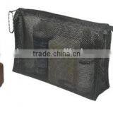 Nylon Balck Mesh Cosmetic Bags/mesh Cosmetic Bag Black Shenzhen Factory thumbnail-2