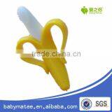 Babymatee Wholesale Funny Baby Banana Silicone Training Corner Teether Toothbrush thumbnail-5