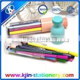 2016 newest style personalized washable color pen in tube with customized for school