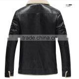 2015 Mens Winter Leather Jacket thumbnail-3