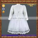 Wholesale Long Sleeve Wedding Dresses for Flower Girl thumbnail-5