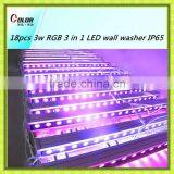 Waterproof 18*3w RGB Led Wall Light Tricolor Led Decorative Ceiling Bar Light Stage Light IP65 thumbnail-3