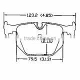D683 OE 34 21 6 761 250 for BMW Rove parts brake pad