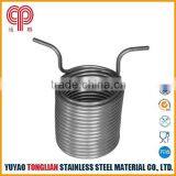 Stainless Steel Coiled Tube for Beverage Cooling.