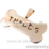 Rose Gold Plated Fashion Wholesale Stainless Steel Dog Tag