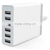 Multi USB 6 Port Charger Desktop Rapid 50Watt Station Charging for Apple Android, With ISmart Technique IC thumbnail-3