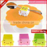 Silicone Material and LFGB,LFGB,FDA,SGS Certification Custom Ceramic Coffee Mug With Silicone Lid